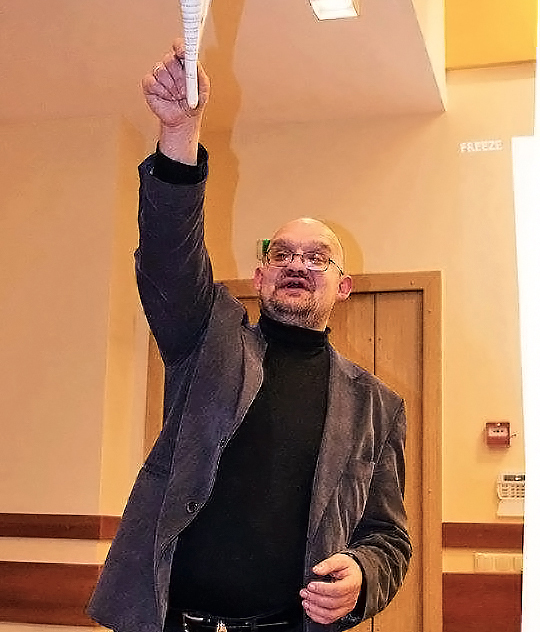 Rokiškio liaudies teatro režisierius Eligijus Daugnora.