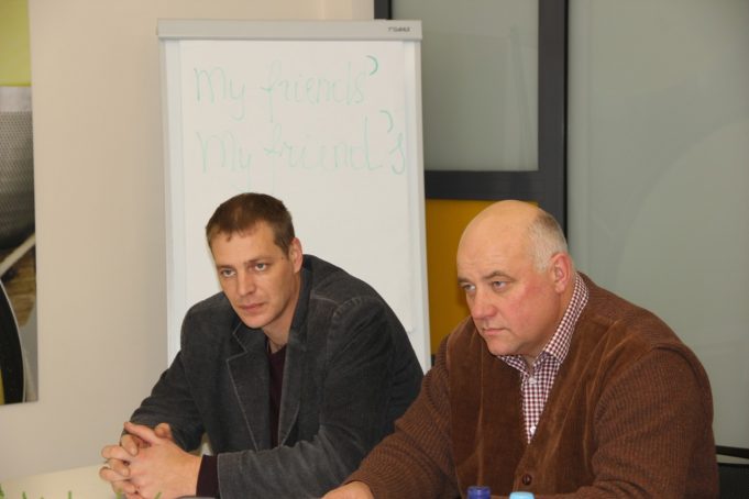 Remigijus Jėčius (kairėje) ir Povilas Stumbrys