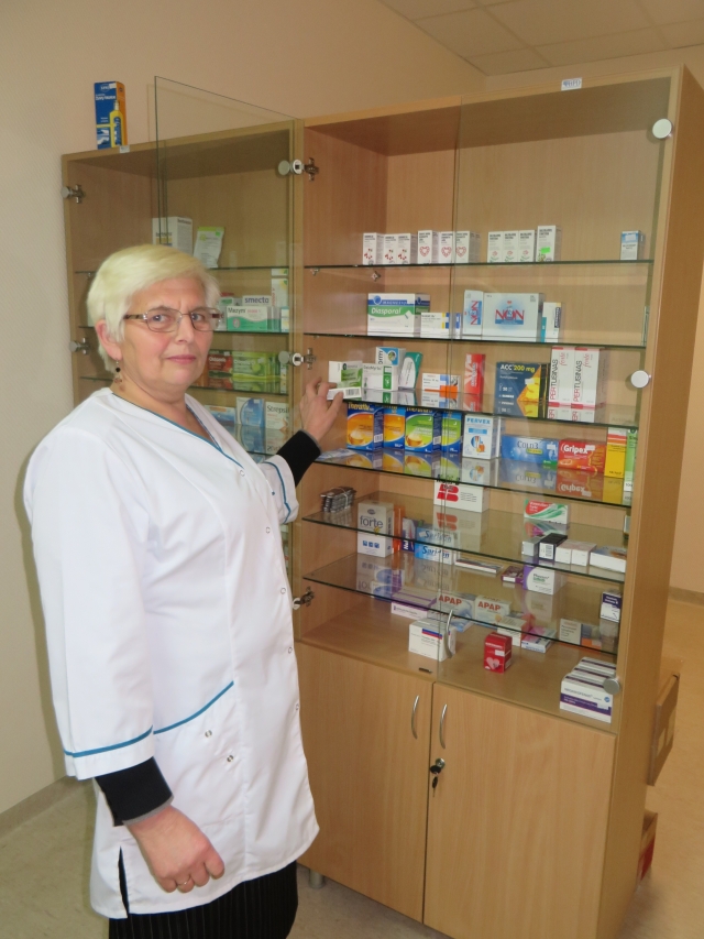 Bendruomenės slaugytoja Zita Verbickienė: „Jūžintų BPGK esantis vaistinės punktas vietos gyventojams sutaupo daug laiko