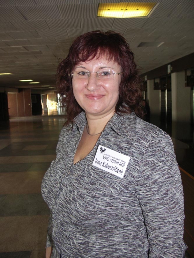 Irma KABUTAVIČIENĖ Kultūros centro direktorės pavaduotoja.