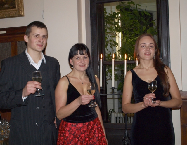 Rokiškėnams koncertavo pedagogė Zita Lukošiūnienė su vaikais Adomu ir Zelma.